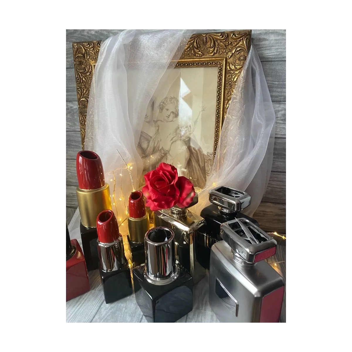 Vase Flacon Parfum Noir