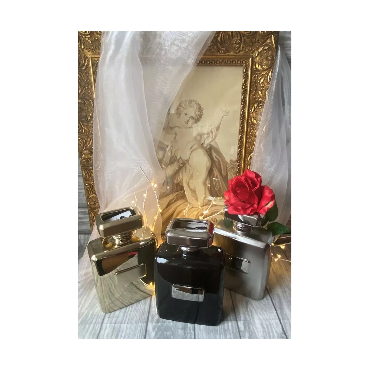 Vase Flacon Parfum Argent