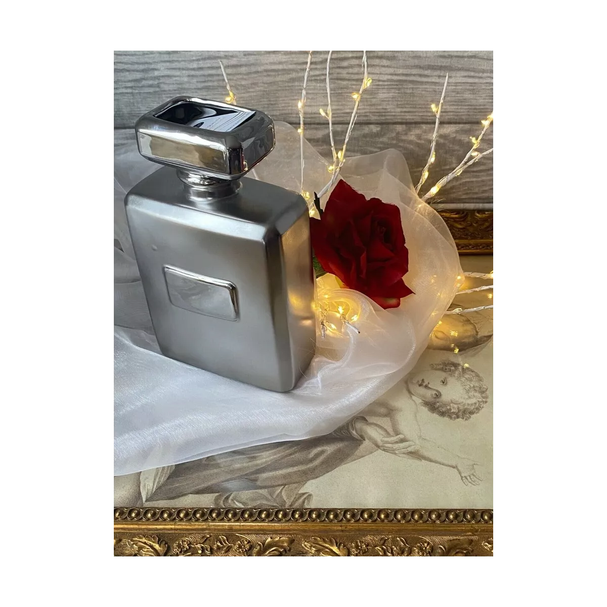 Vase Flacon Parfum Argent