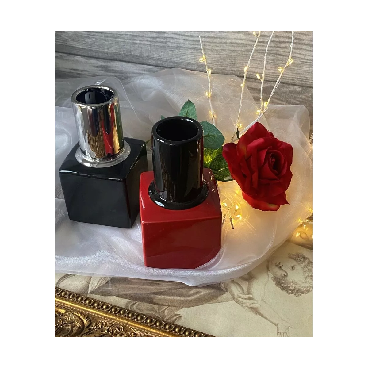 Vase Vernis Ongles Rouge H.18