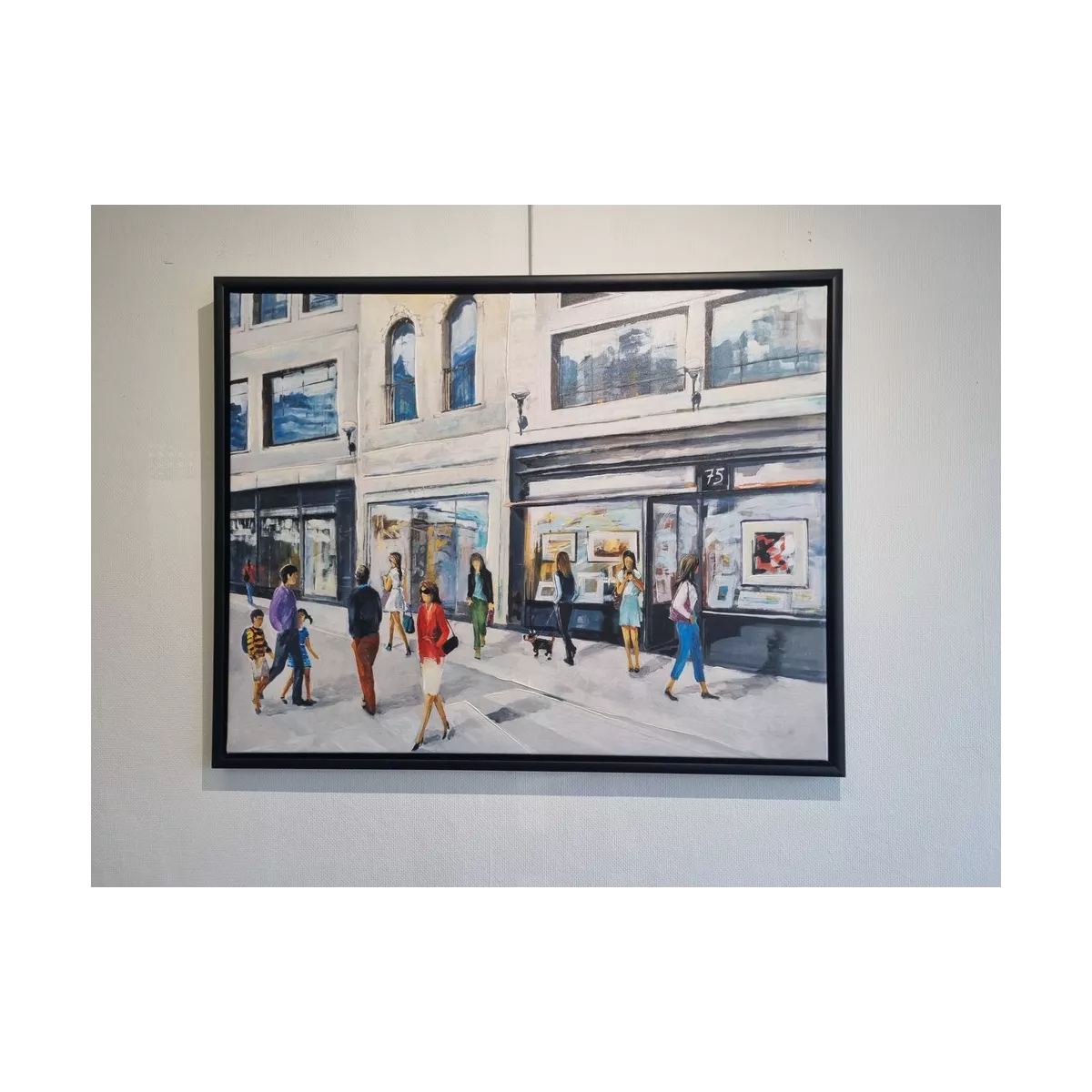Tableau Silhouettes devant Galerie 90x70