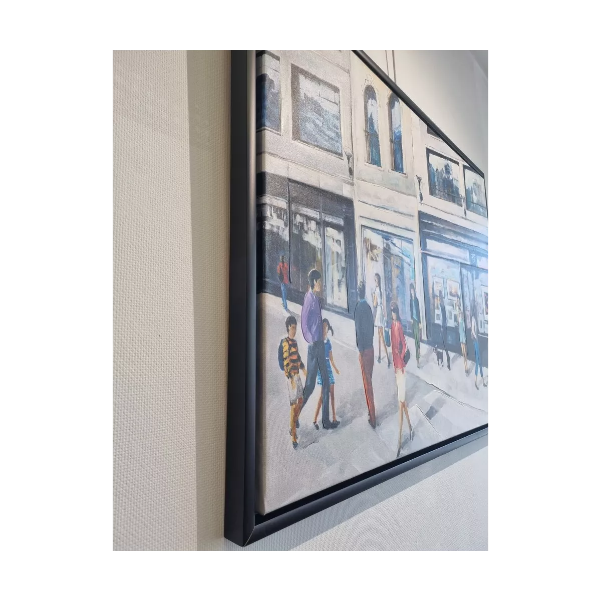 Tableau Silhouettes devant Galerie 90x70
