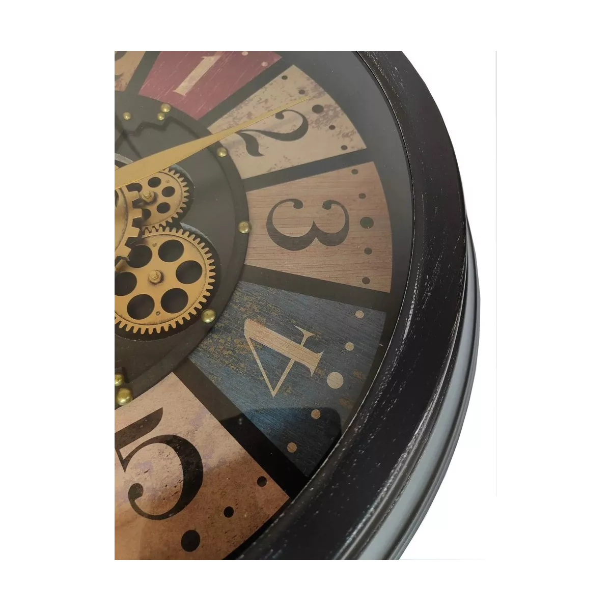 Horloge Industrielle Multicolore 60cm