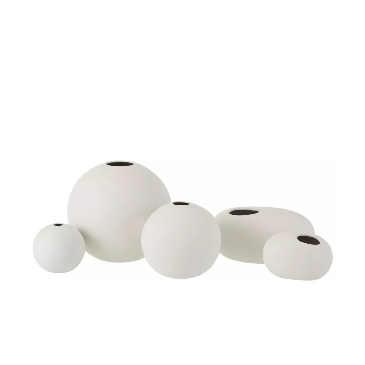 Vase  Galet Blanc
