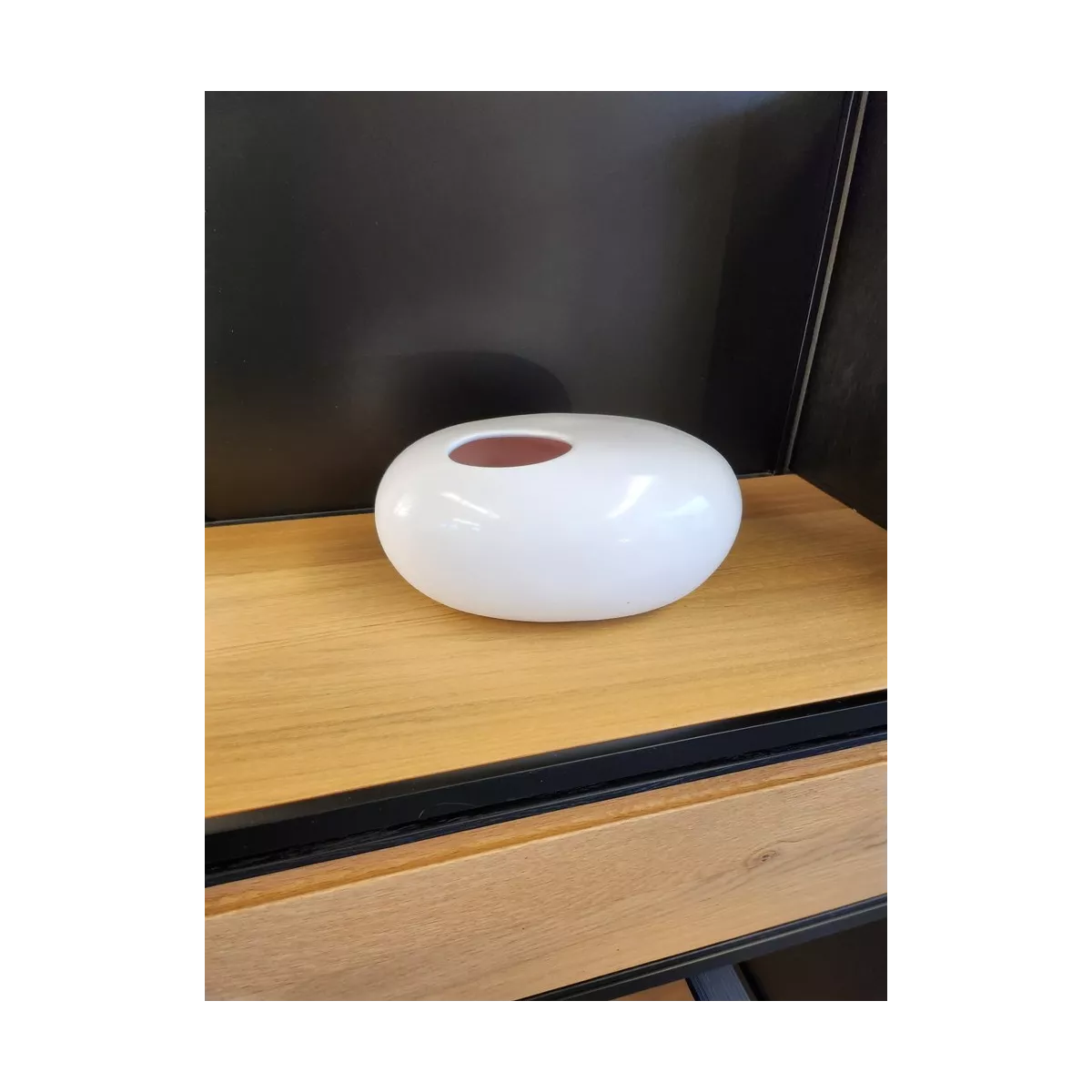 Vase  Galet Blanc