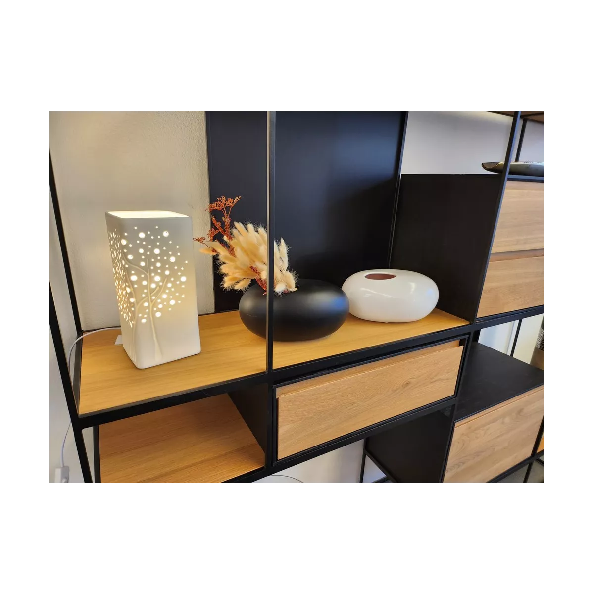 Vase  Galet Blanc