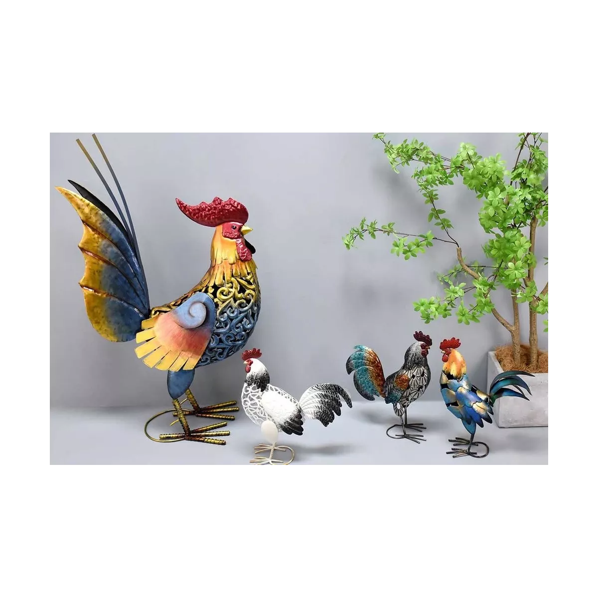 Coq Gaulois GM Métal 100H