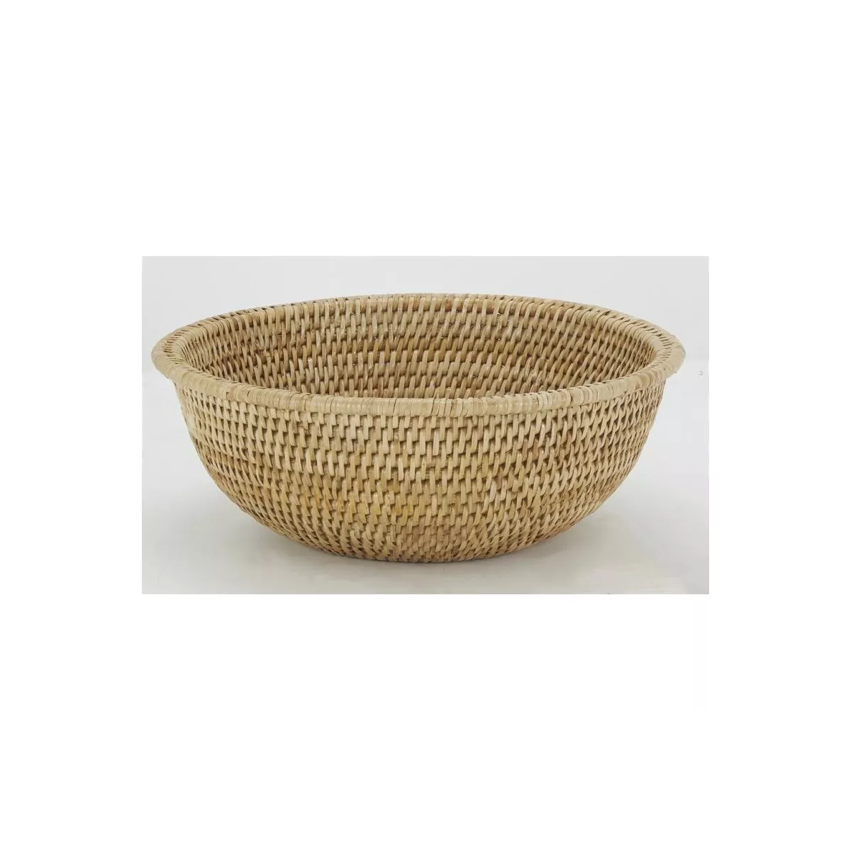 Saladier + rotin Antique 30x30