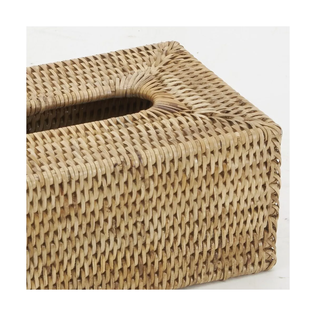 Boite à mouchoirs en Rotin Naturel 26 cm