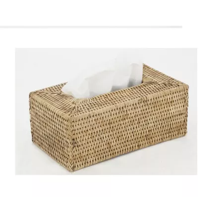 Boite à mouchoirs en Rotin Naturel 26 cm