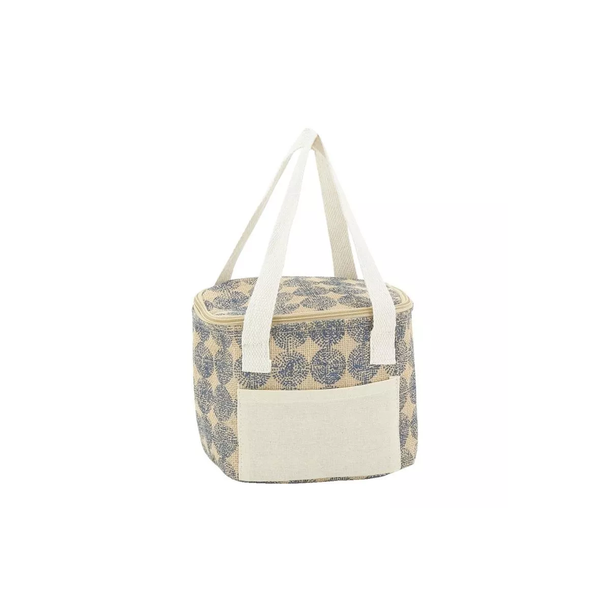 Sac lunch en jute + isotherme 20x15