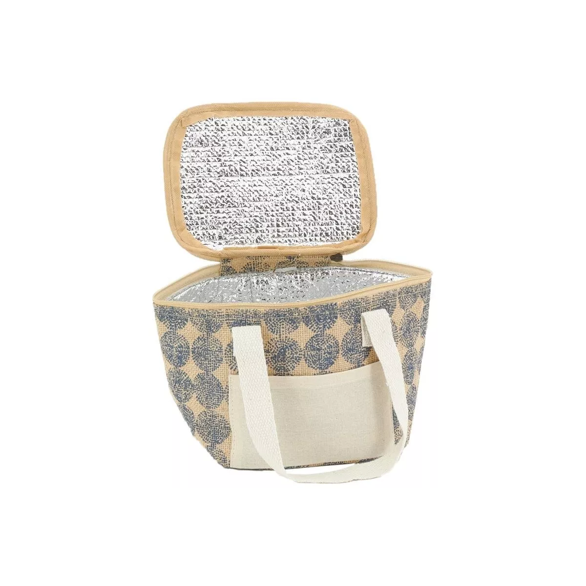 Sac lunch en jute + isotherme 20x15