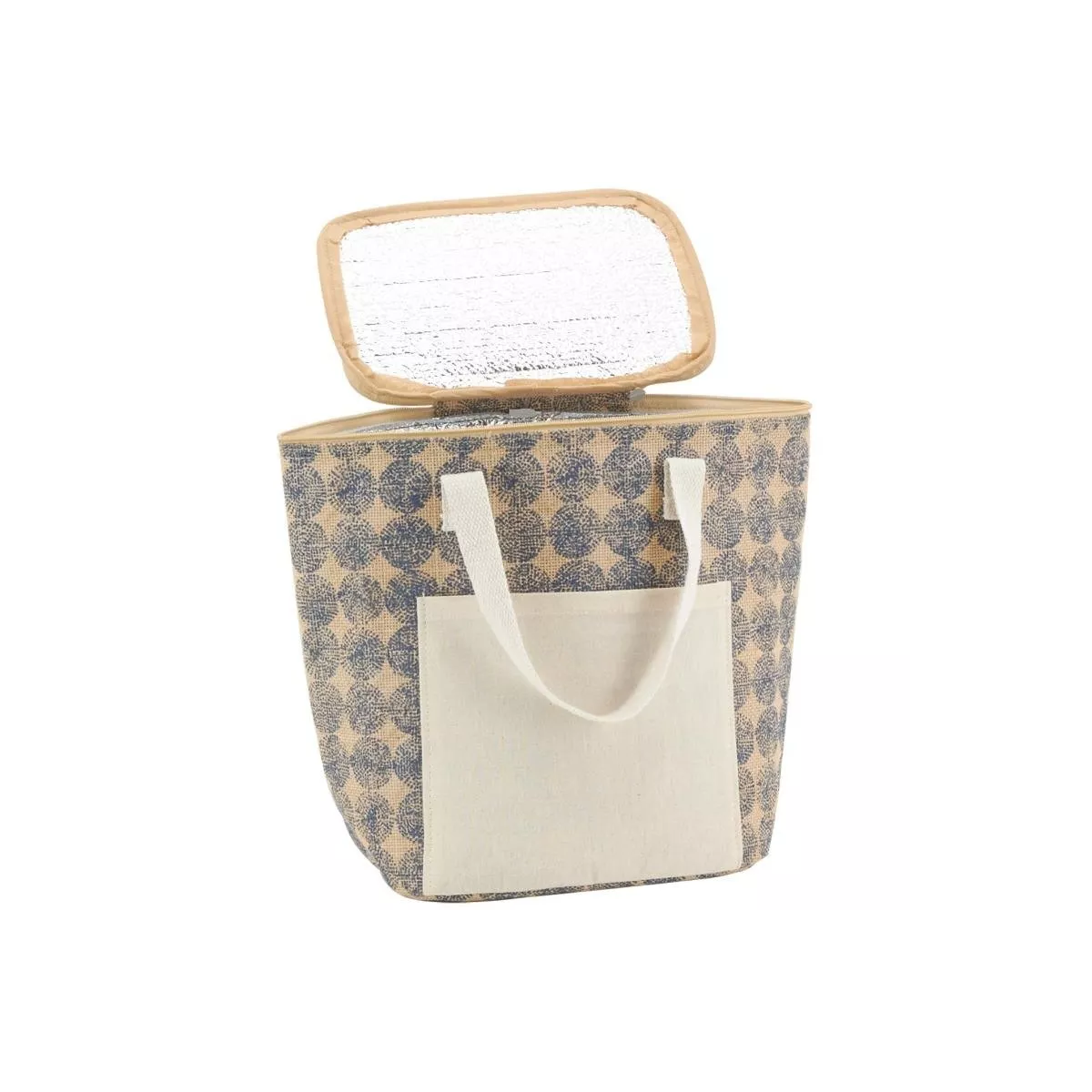 Sac lunch en jute + isotherme 25x15