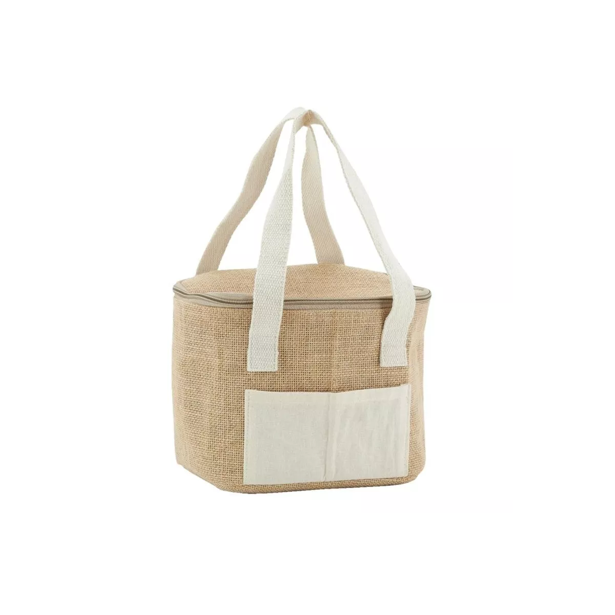 Sac lunch en jute + isotherme 20x15
