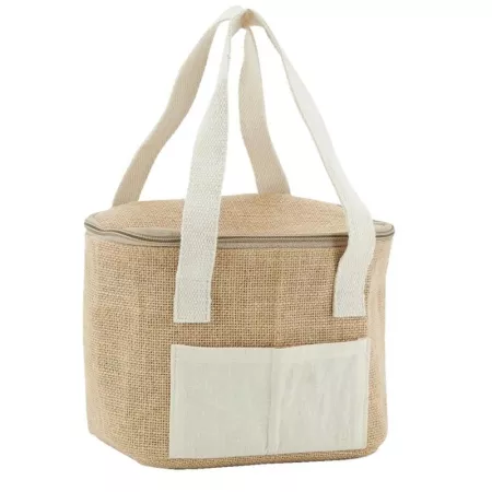 Sac lunch en jute + isotherme 20x15