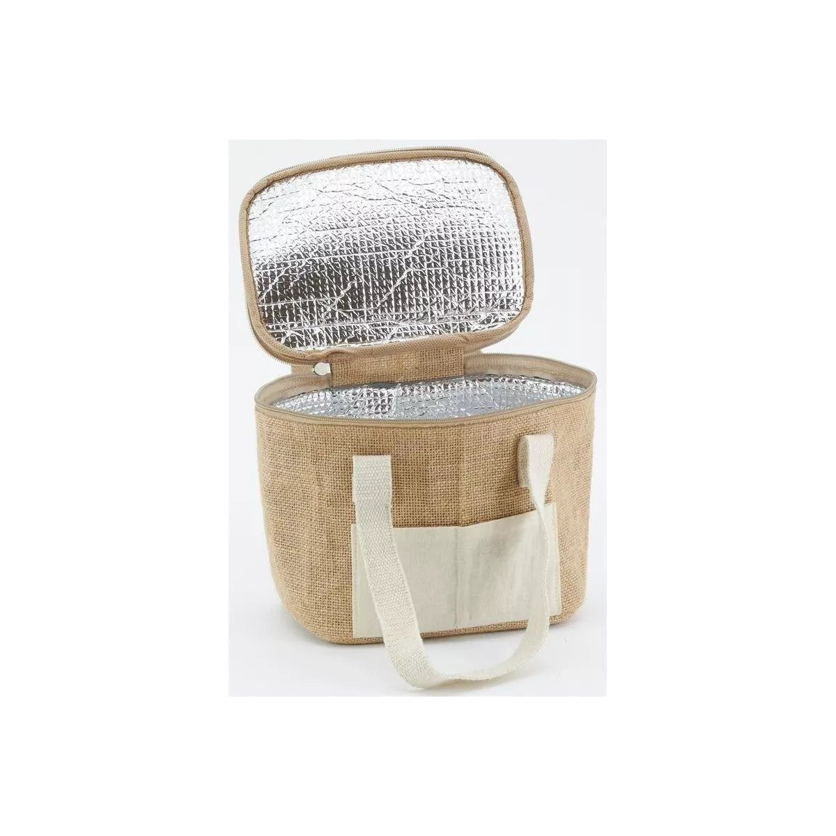 Sac lunch en jute + isotherme 20x15