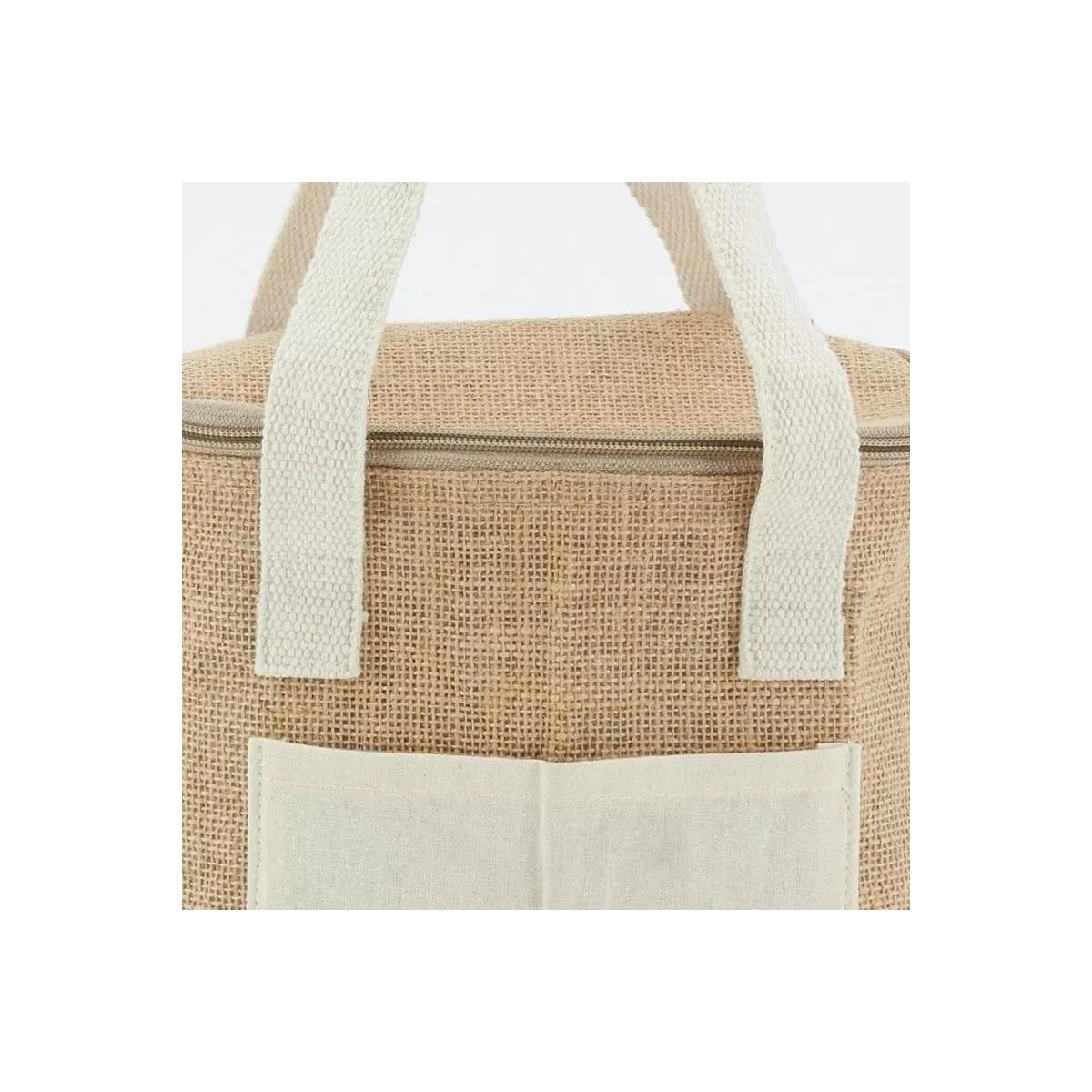 Sac lunch en jute + isotherme 20x15