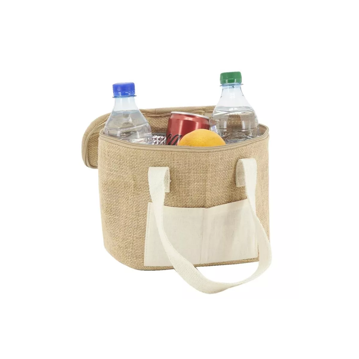 Sac lunch en jute + isotherme 20x15