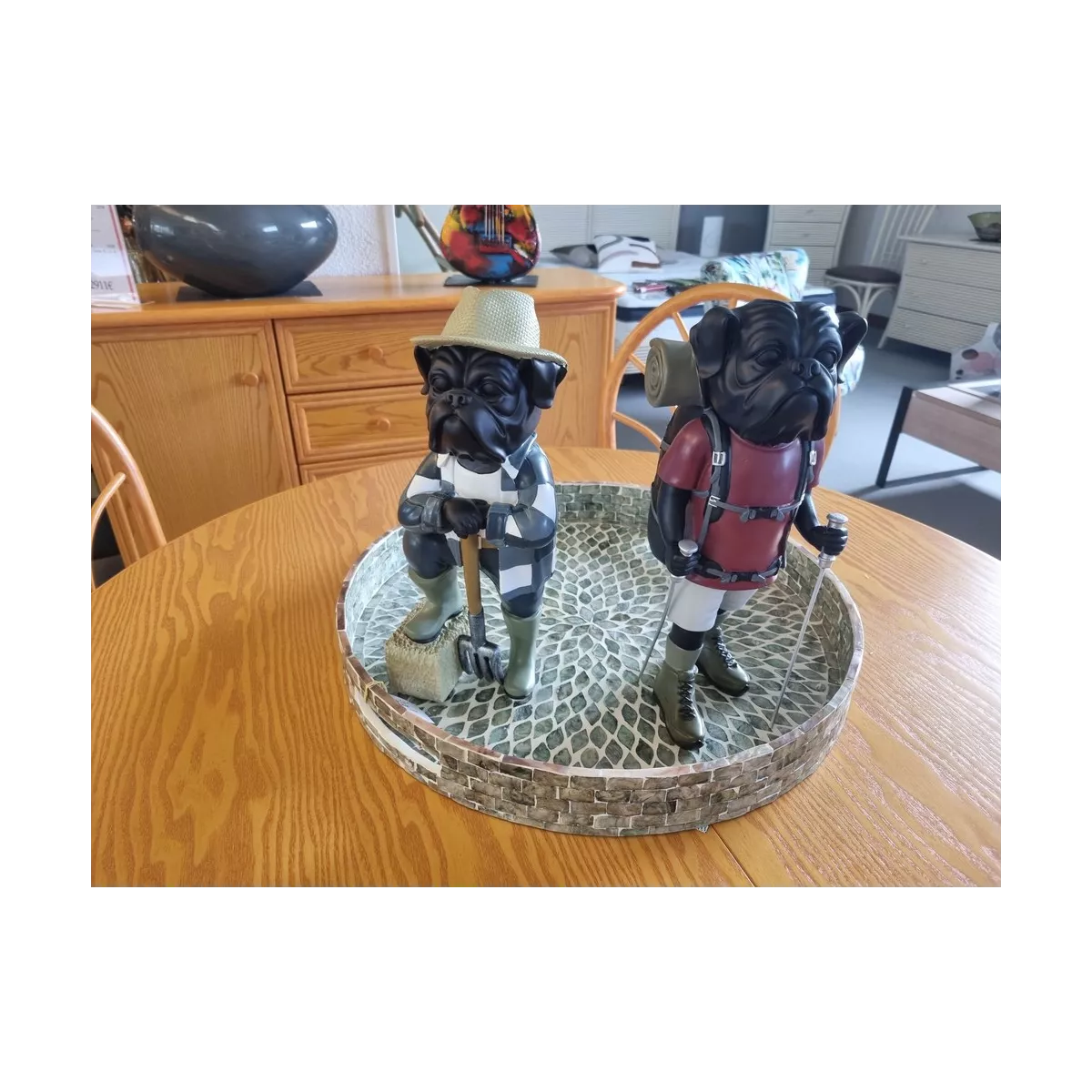 Statue Chien Randonneur  h35