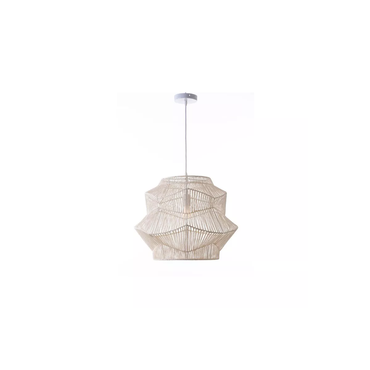 Suspension Alicia Blanc H.41cm