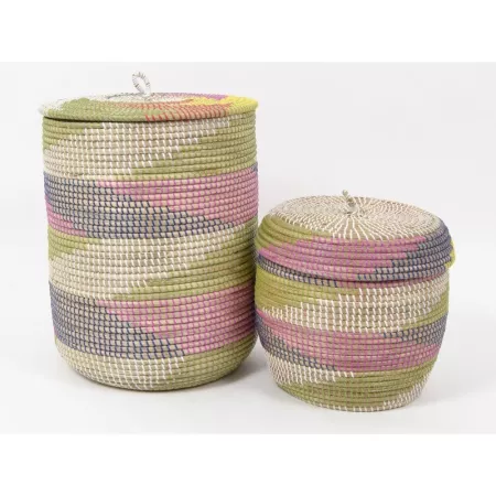Panière à linge en Jonc Colors H.50cm
