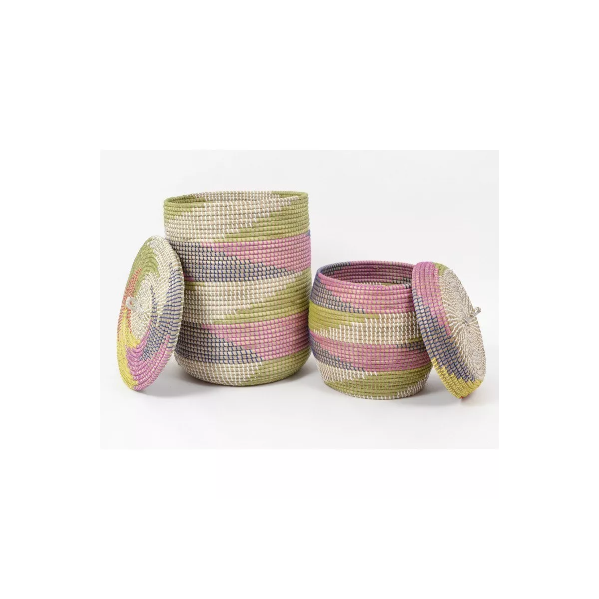 Panière à linge en Jonc Colors H.50cm
