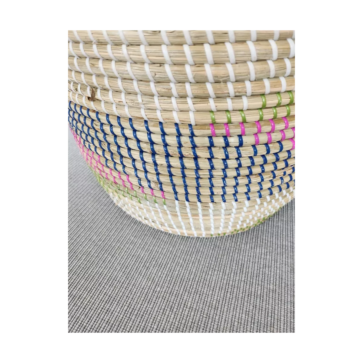Panière à linge en Jonc Colors H.50cm