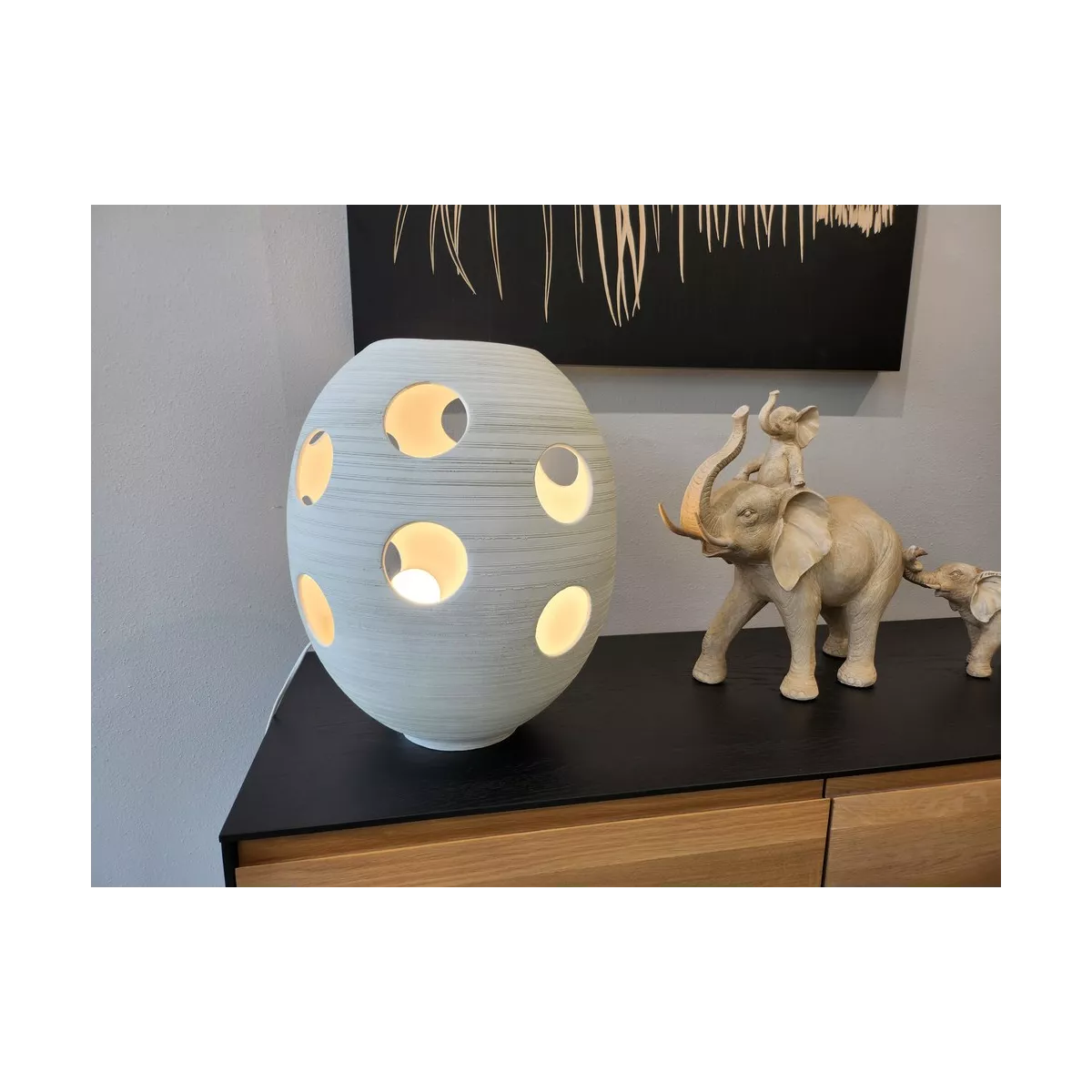 Lampe Obusi  H.44cm