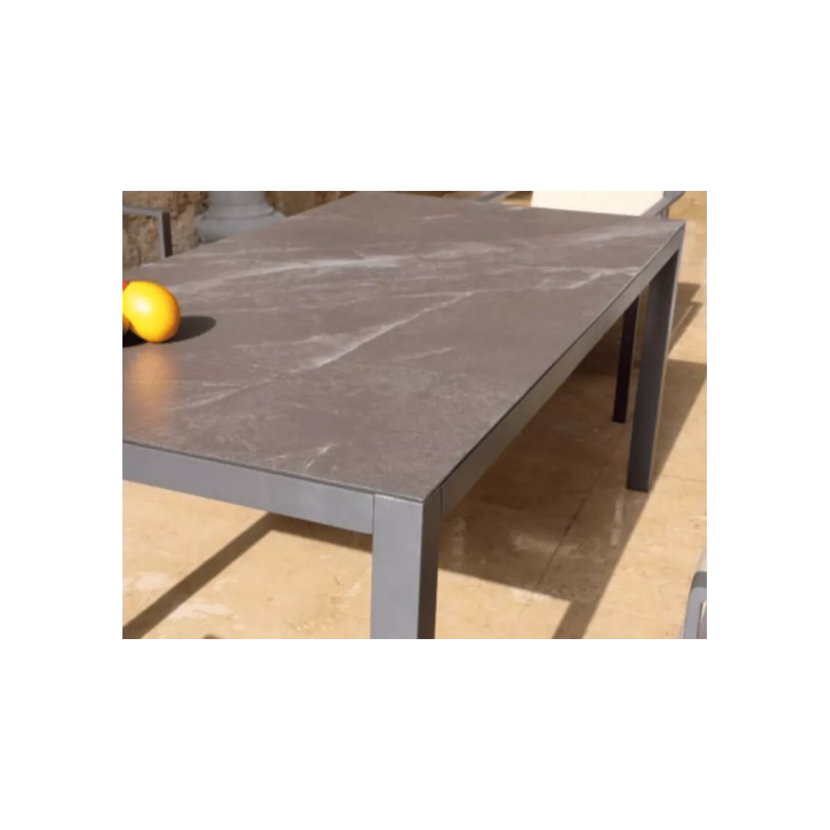 Table 180x90  Porto  Aluminium Gris Antracite