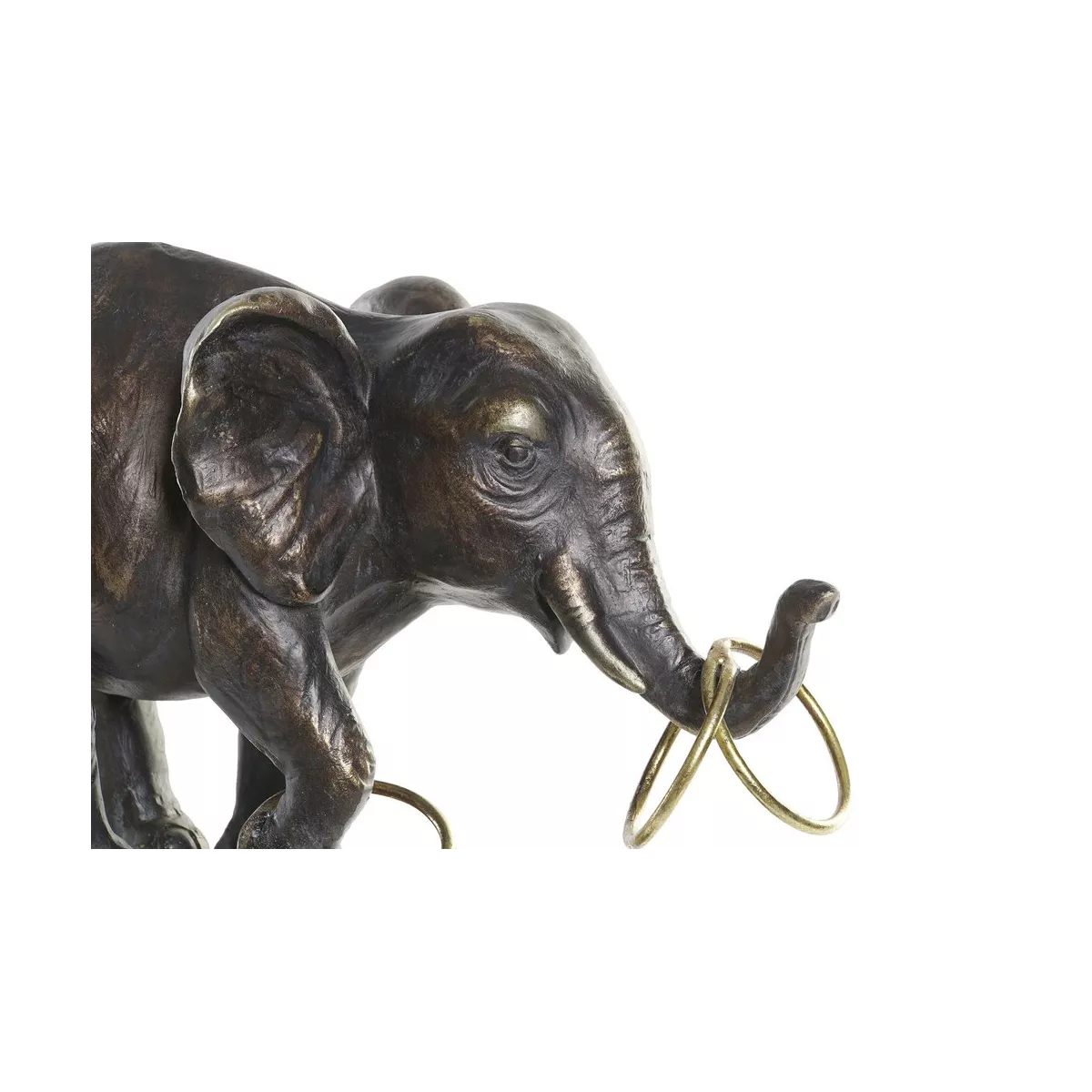 Statue Elephant sur boule  h41