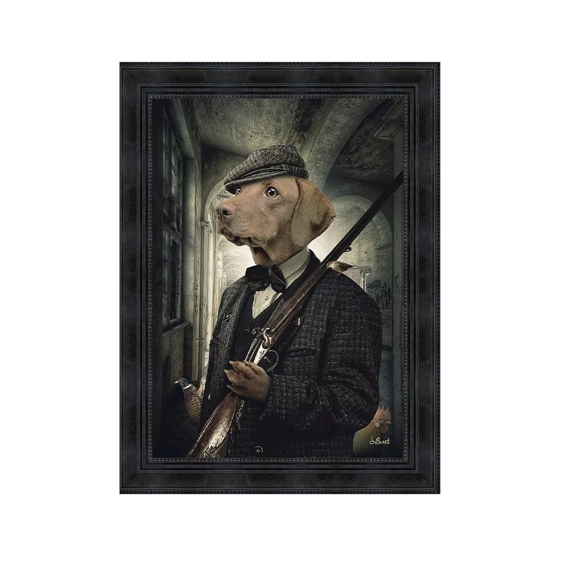 Tableau Binet Chien Chasseur