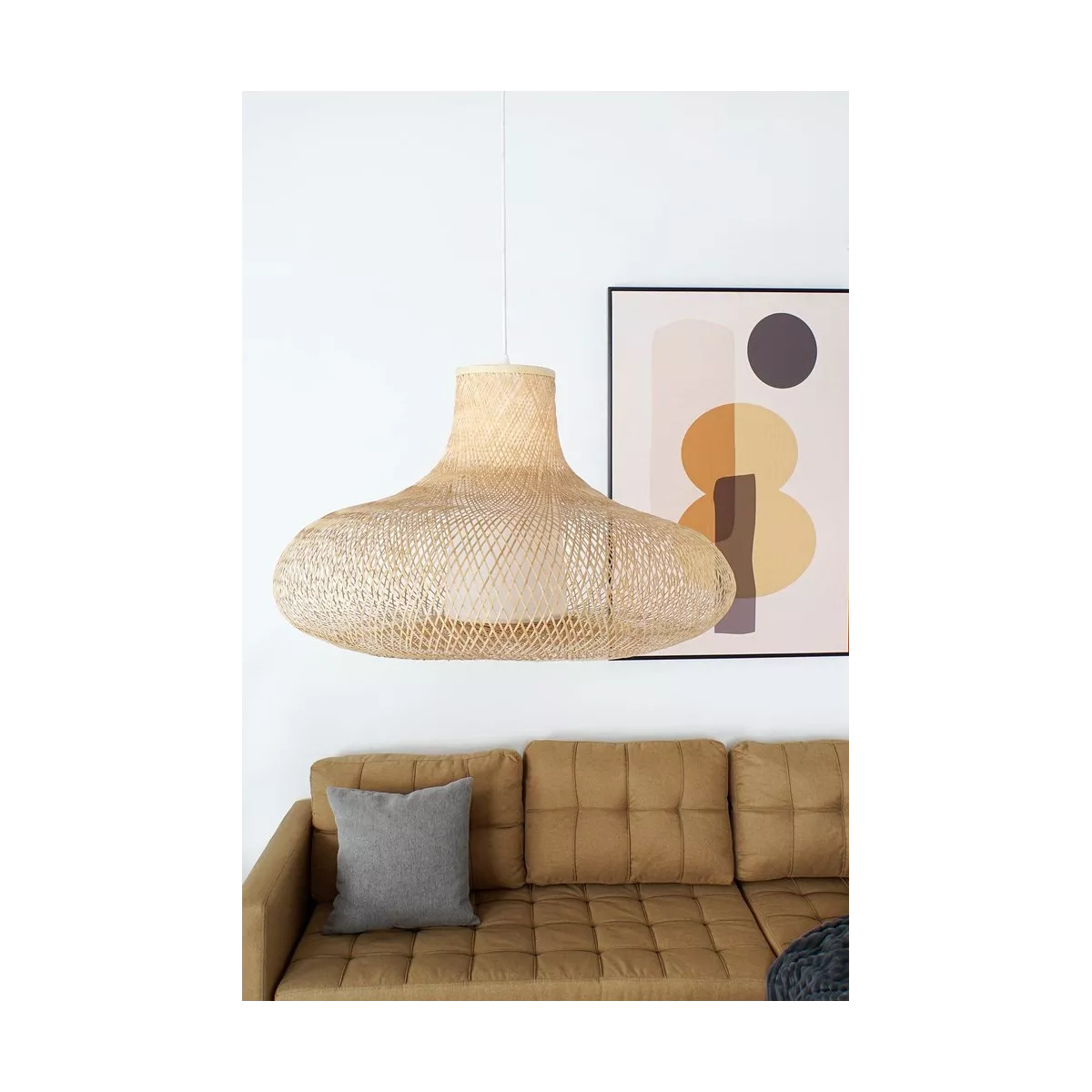 Suspension en Bambou 75x75