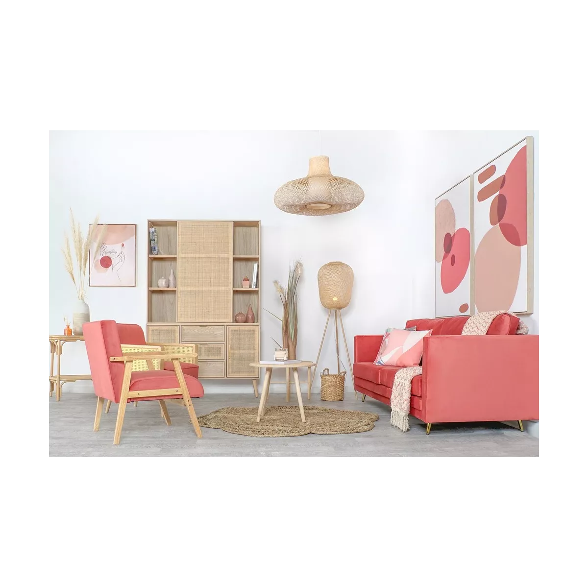 Suspension en Bambou 75x75