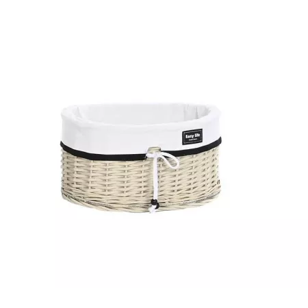 Corbeille en Osier Blanc Easy Life 36x21