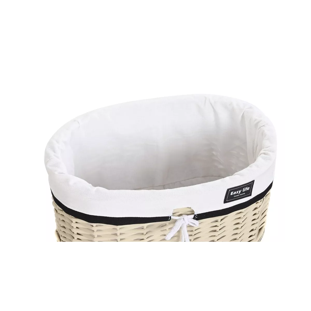 Corbeille en Osier Blanc Easy Life 36x21