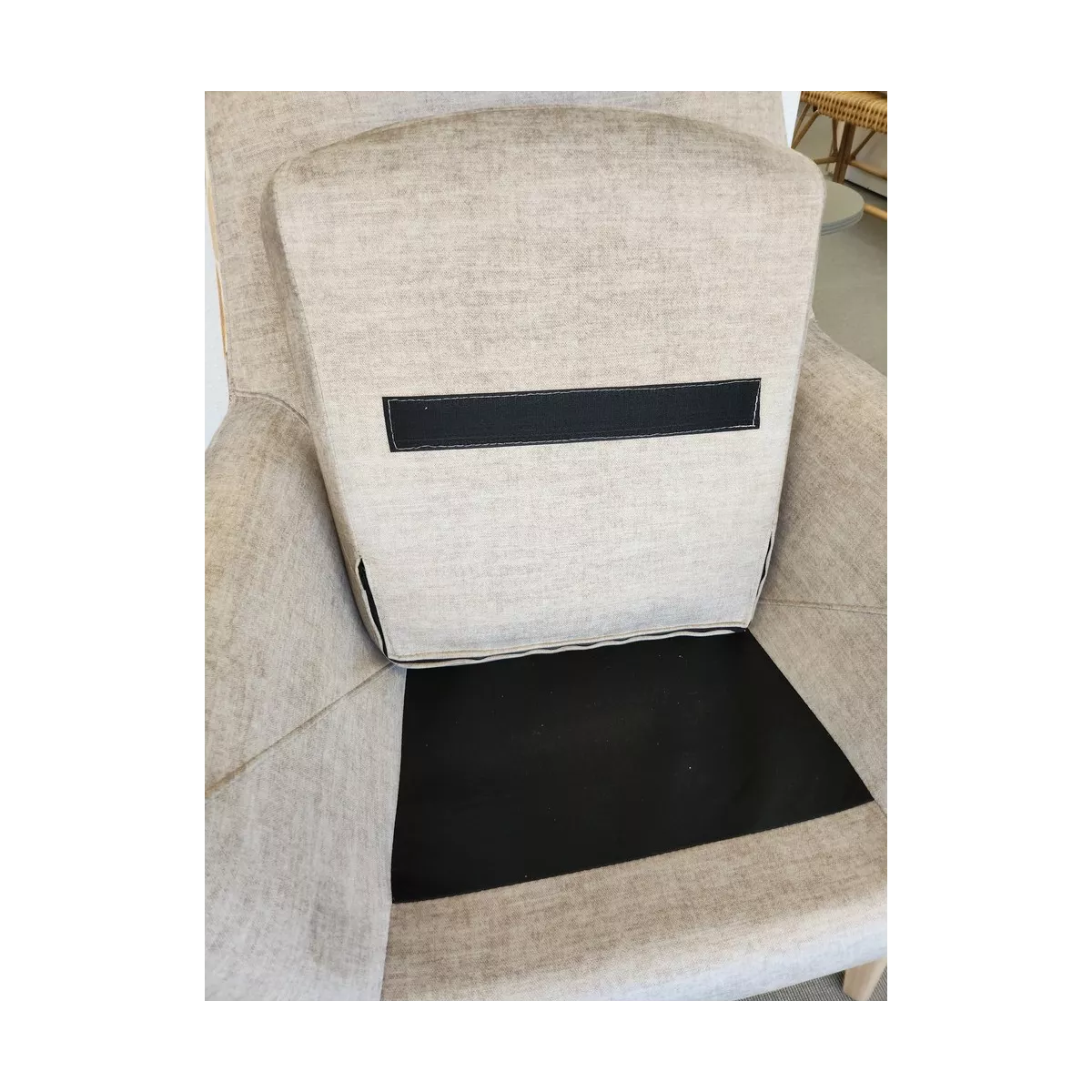 Fauteuil Haut Dossier Catania Feuilles Jaunes