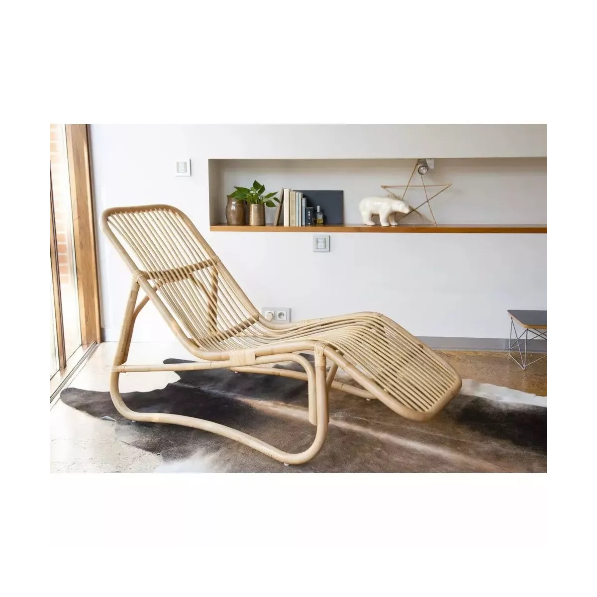 Chaise Longue en Rotin Bahia