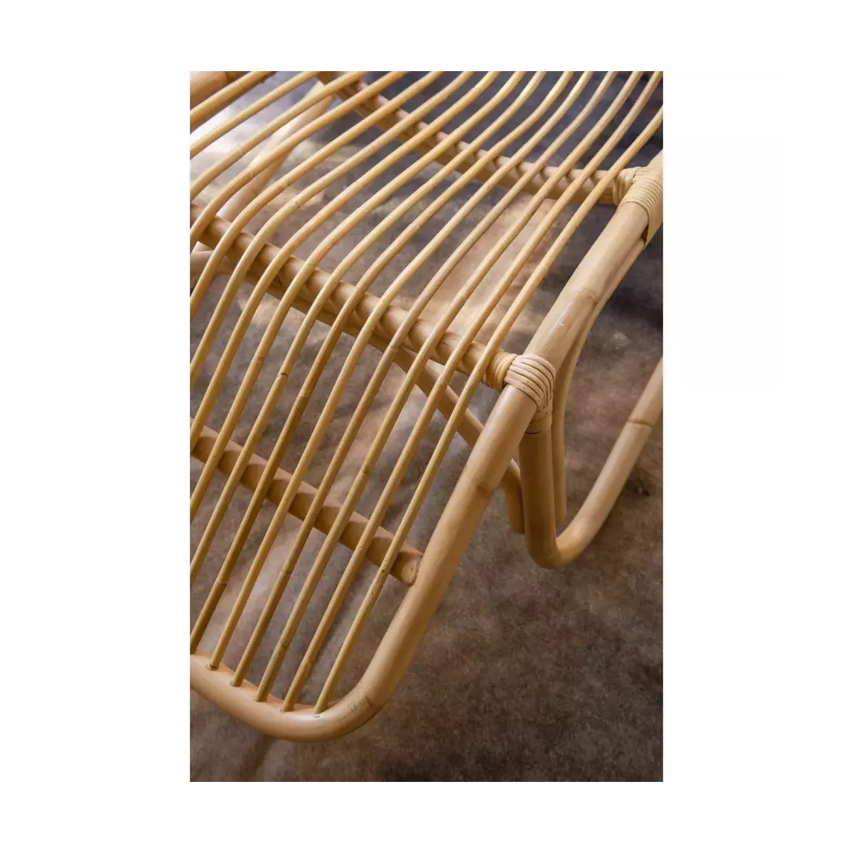 Chaise Longue en Rotin Bahia