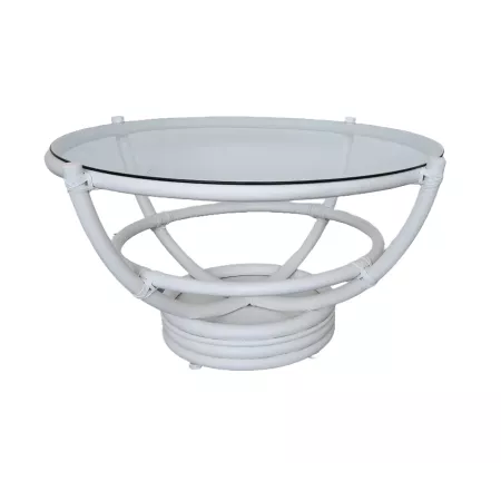 Table Basse Luna 70x70 Bleu Mar