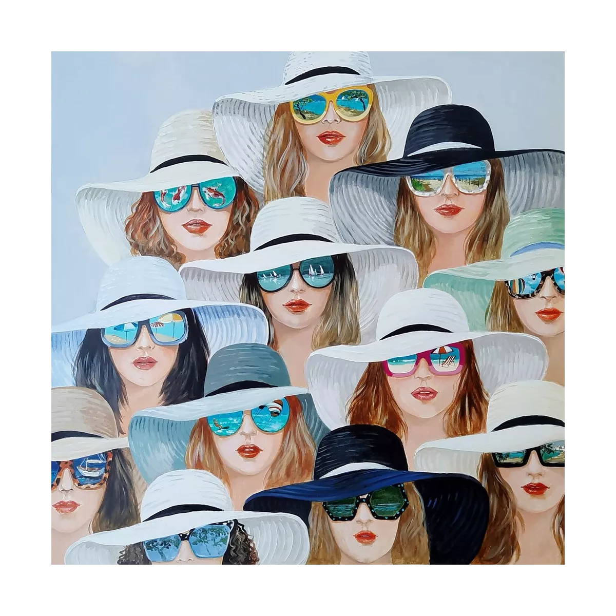 Tableau Rêve de Vacances 80x80