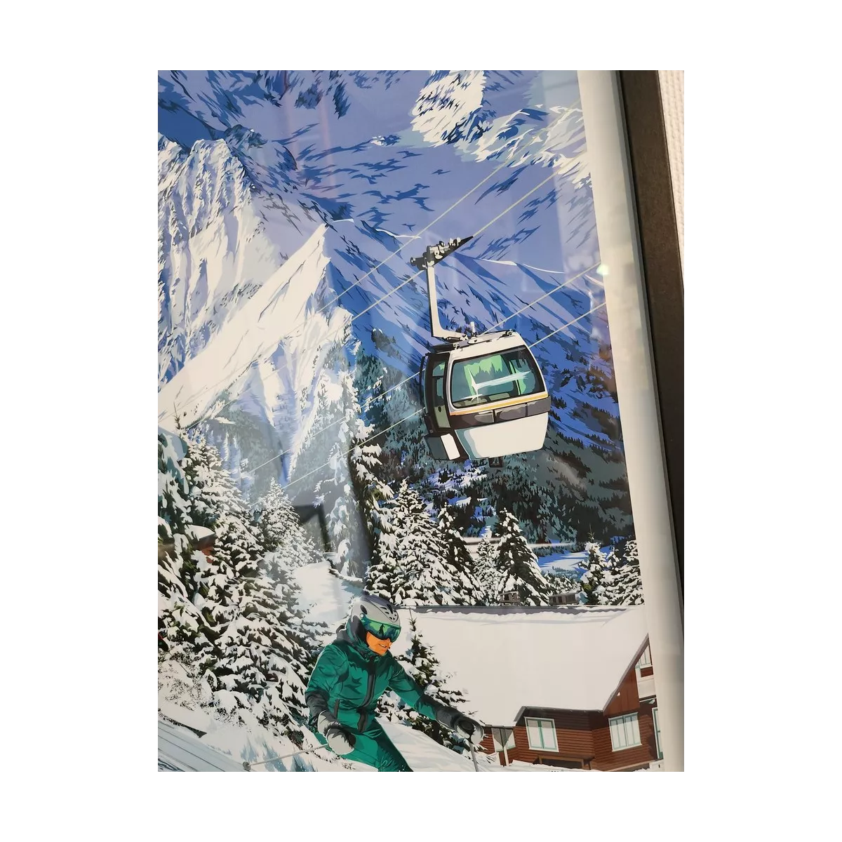 Tableau Poster La Savoie Hivers 50x70