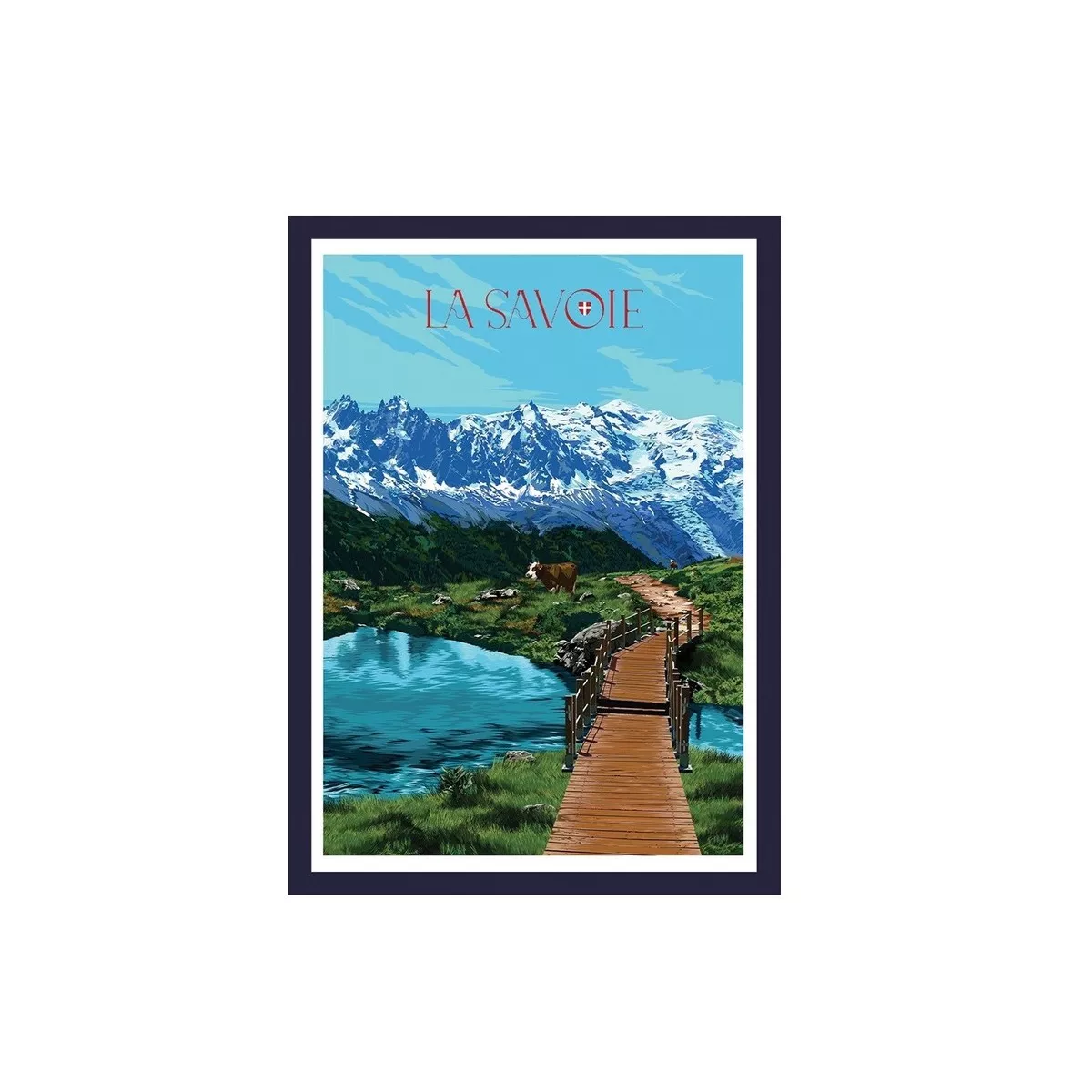 Tableau Poster Savoie Eté 30x40