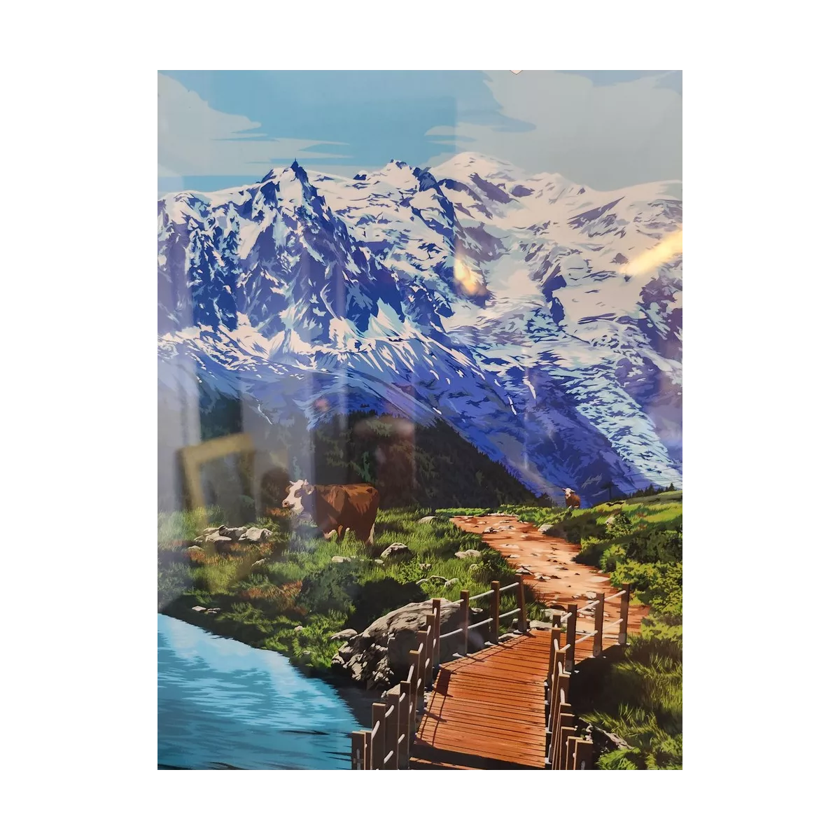 Tableau Poster Savoie Eté 30x40