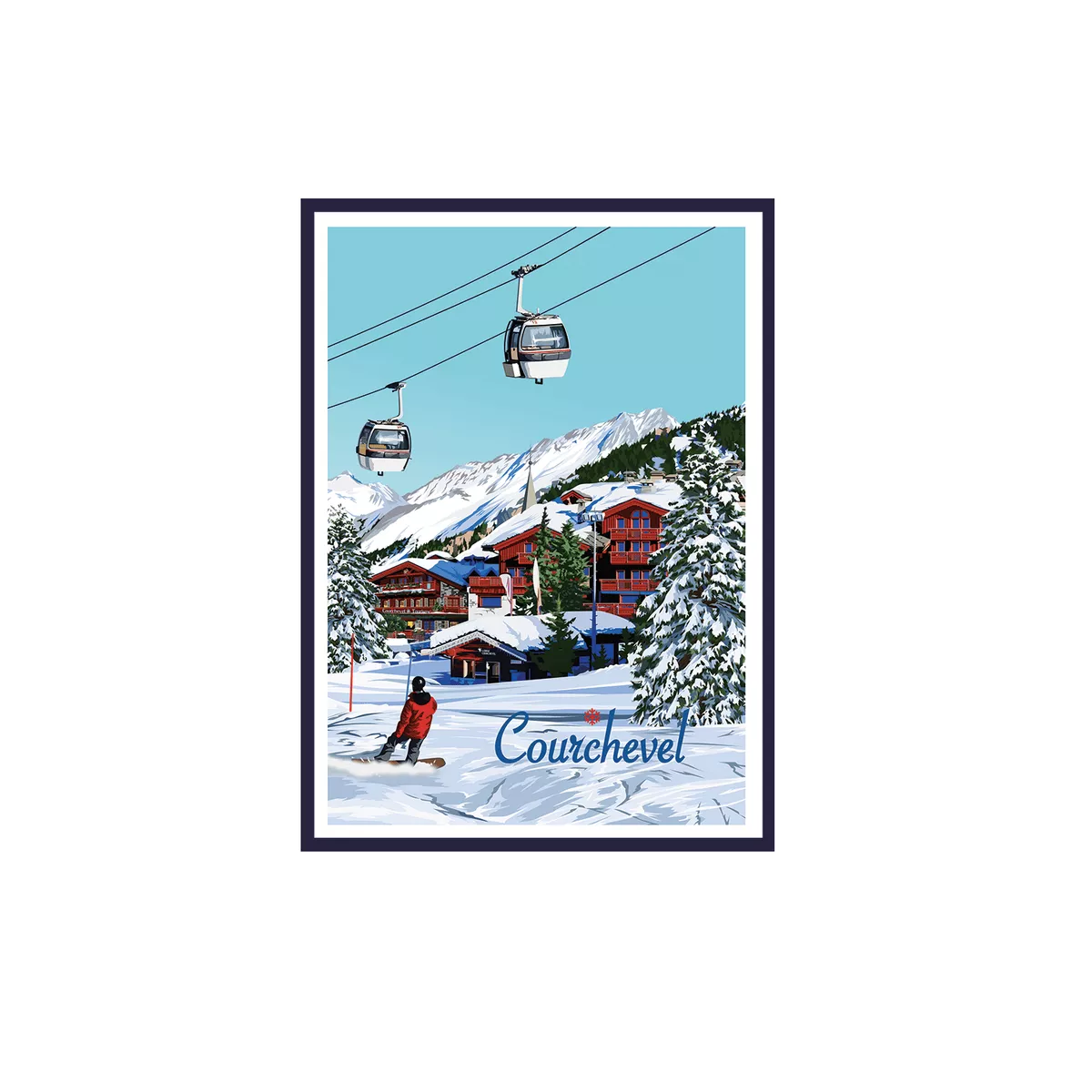Tableau Poster Couchevel 50x70