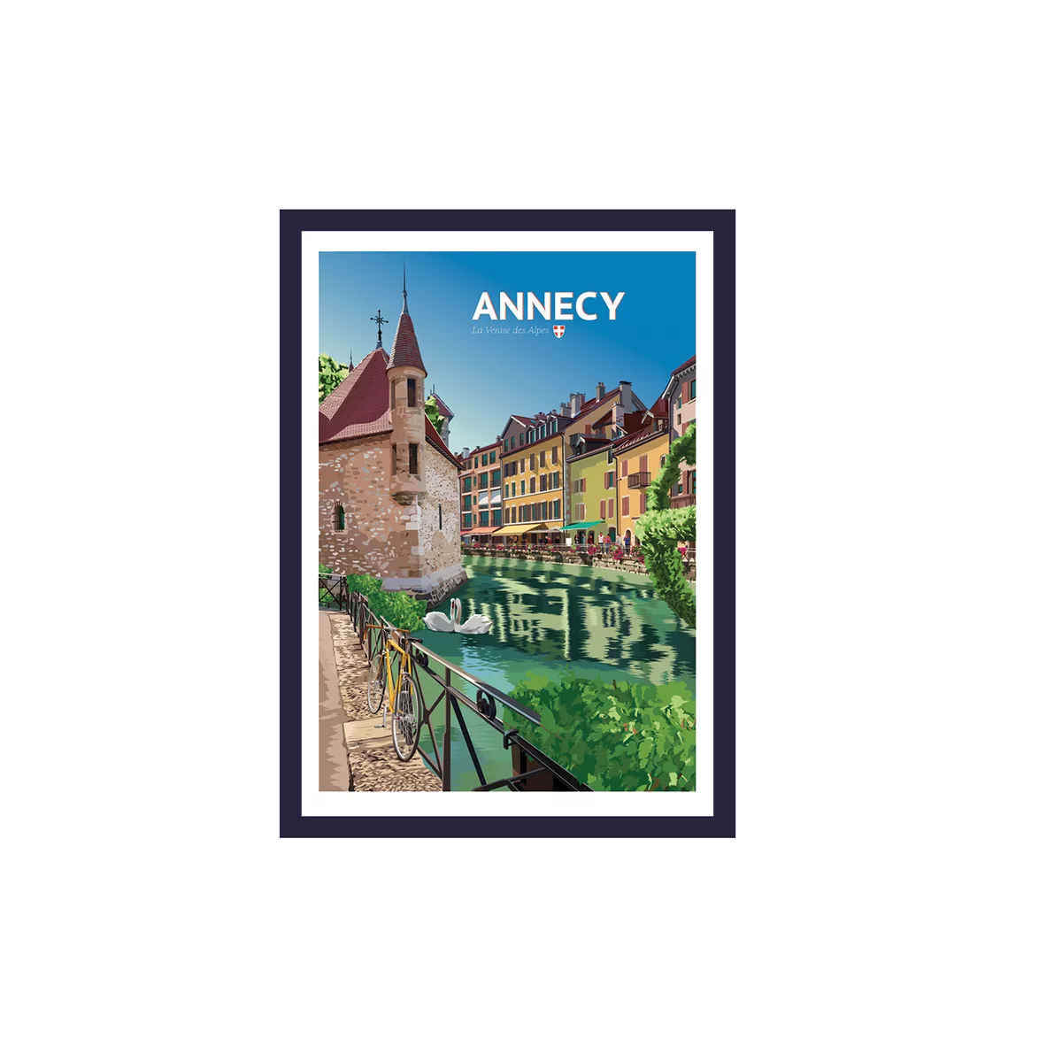 Tableau Poster Annecy Eté 30x40