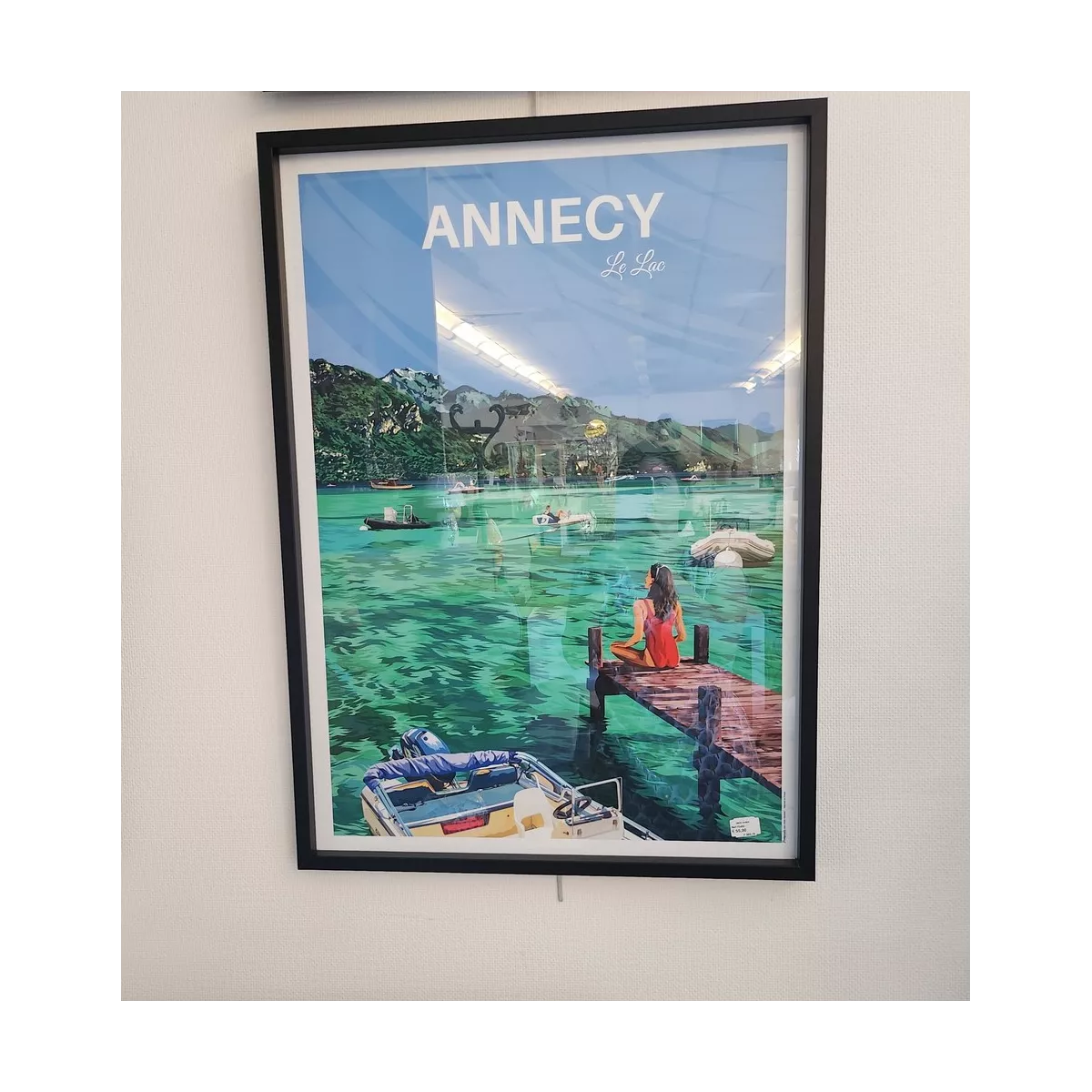 Tableau Poster Lac d'Annecy 50x70