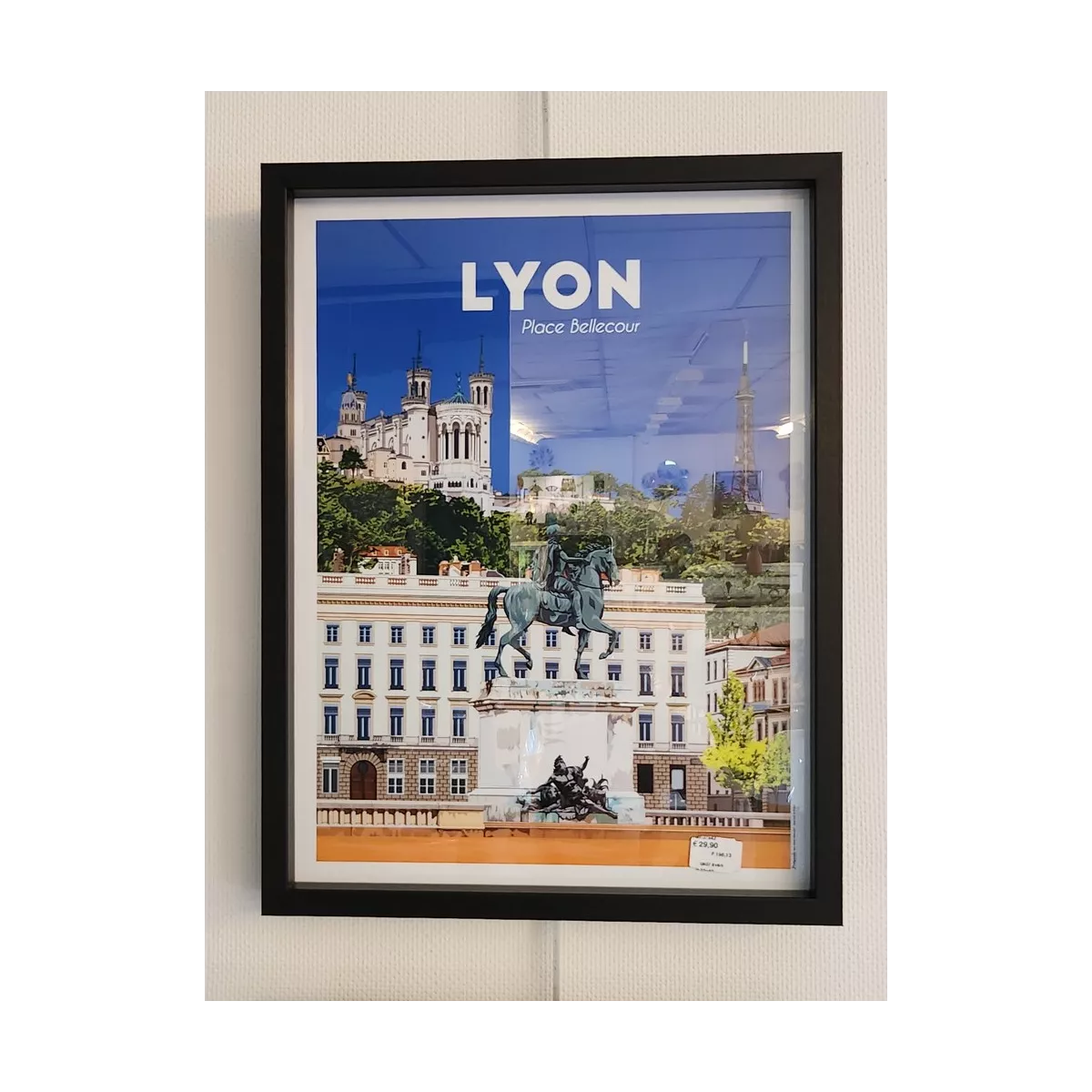 Tableau Poster Lyon Eté 30x40