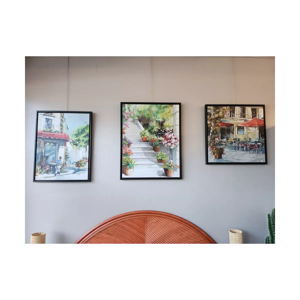 Tableau Café au Village 70x70