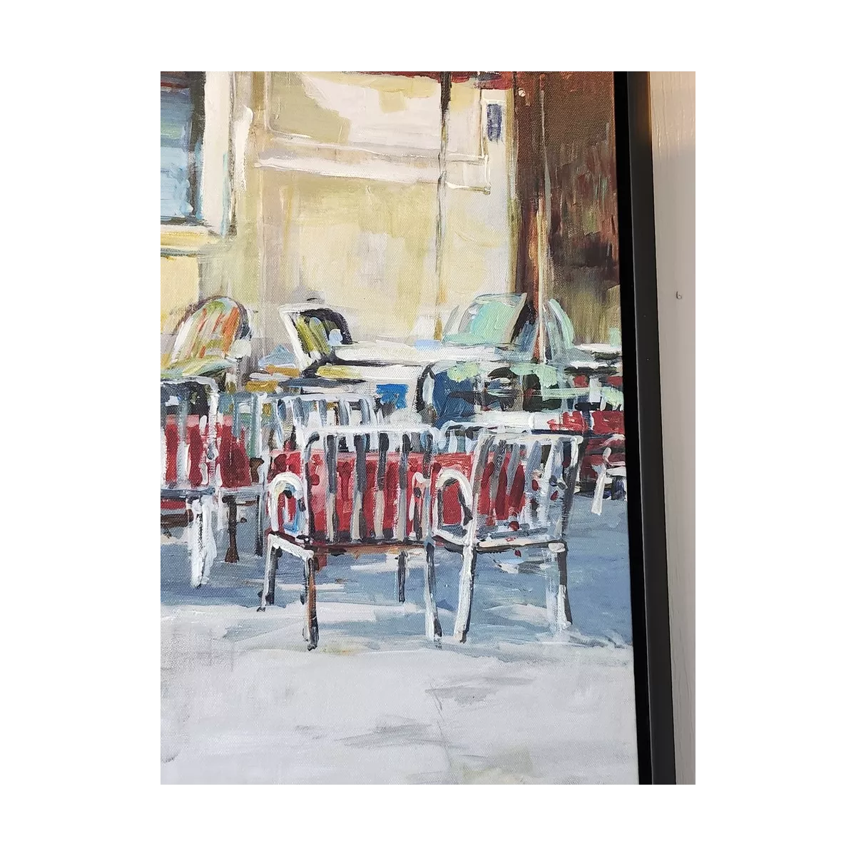 Tableau Café au Village 70x70