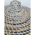 Panière Jade à linge en Jonc bleu 42x57